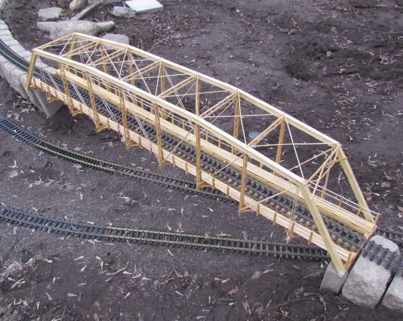 GScale Train Fun GScale Train Bridge from SCRATCH 03152011